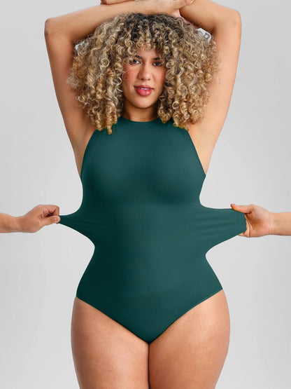 🏆LUCKYSONG® Body sans coutures à col rond, ultra-doux, idéal au quotidien