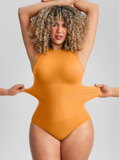 🏆LUCKYSONG® Body sans coutures à col rond, ultra-doux, idéal au quotidien