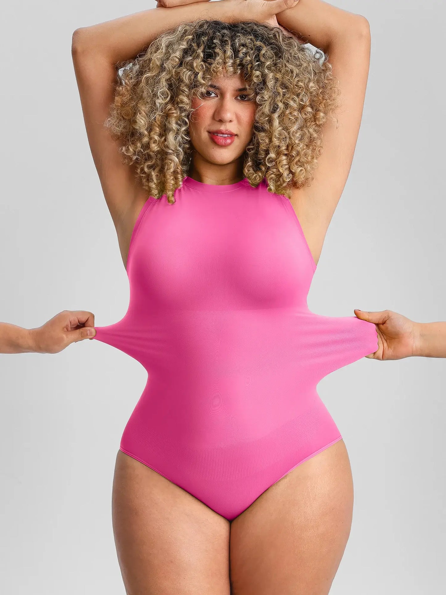 🏆LUCKYSONG® Body sans coutures à col rond, ultra-doux, idéal au quotidien