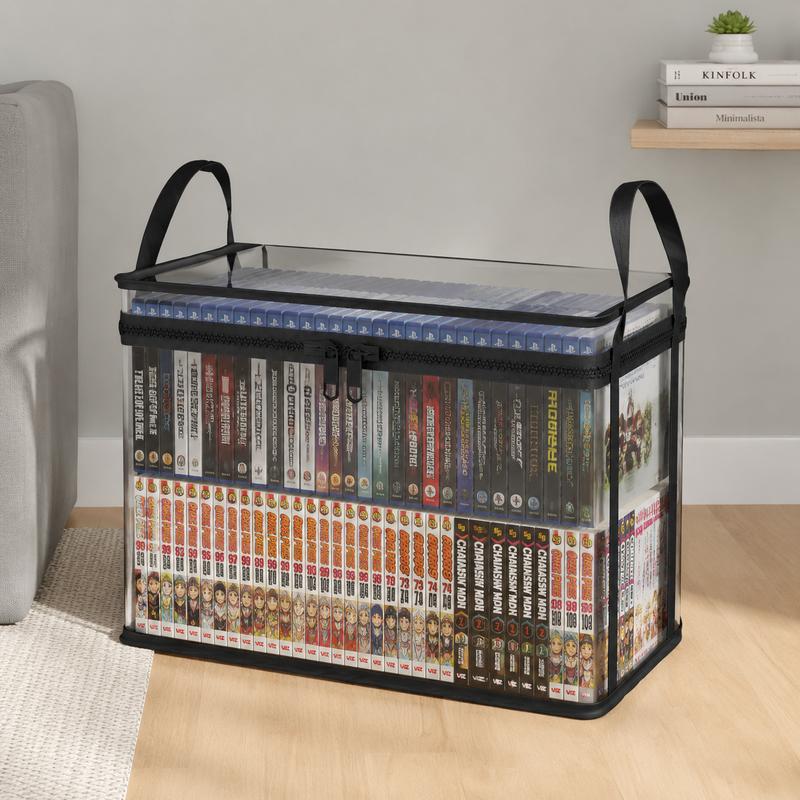 ⏳Dernier jour : achetez-en 2, le 3e offert !!💕 Sac de rangement transparent SVOZK® – grand, anti-poussière et humidité, avec poignée✨ Idéal pour vêtements, jouets, livres, peluches et plus encore ! 🧸📚👕🧦