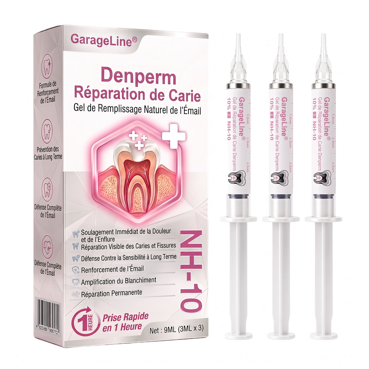 🇫🇷GarageLine® DenPerm🏆— Gel Réparateur de l’Émail Naturel pour Caries, Dents Sensibles & Émail Fragilisé
