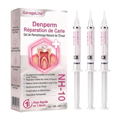 🇫🇷GarageLine® DenPerm🏆— Gel Réparateur de l’Émail Naturel pour Caries, Dents Sensibles & Émail Fragilisé