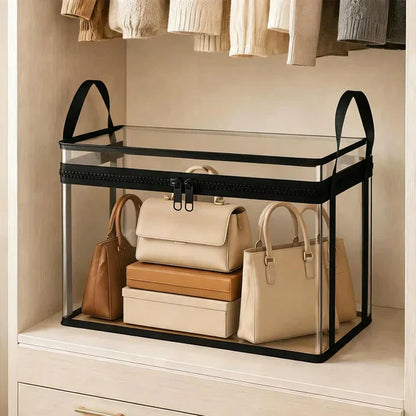 ⏳Dernier jour : achetez-en 2, le 3e offert !!💕 Sac de rangement transparent SVOZK® – grand, anti-poussière et humidité, avec poignée✨ Idéal pour vêtements, jouets, livres, peluches et plus encore ! 🧸📚👕🧦