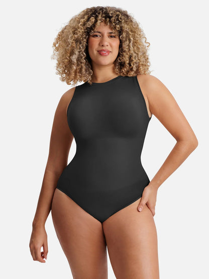 🏆LUCKYSONG® Body sans coutures à col rond, ultra-doux, idéal au quotidien