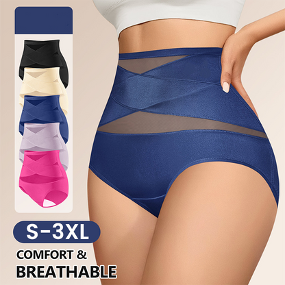 🌸 LUCKYSONG® Dernier jour ! 1 paquet acheté, 3 offerts ! ✨ Culottes gainantes taille haute croisées grandes tailles