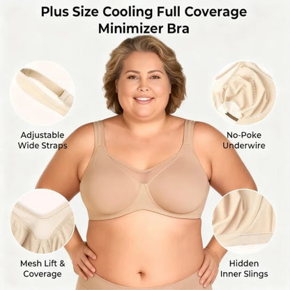 🏆LUCKYSONG® Offre spéciale dernier jour💐Soutien-gorge élégant et transparent à couvrance totale pour femmes grandes tailles - Noir