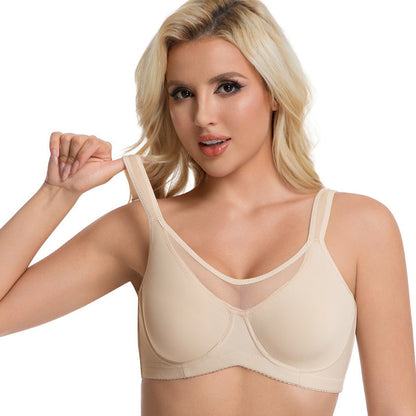 🏆LUCKYSONG® Offre spéciale dernier jour💐Soutien-gorge élégant et transparent à couvrance totale pour femmes grandes tailles - Noir