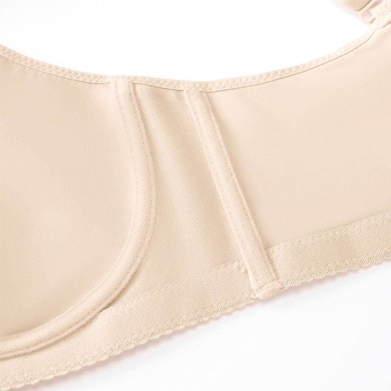 🏆LUCKYSONG® Offre spéciale dernier jour💐Soutien-gorge élégant et transparent à couvrance totale pour femmes grandes tailles - Noir